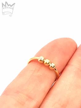 Preview: Fidget Ring in 18kt Gelbgold