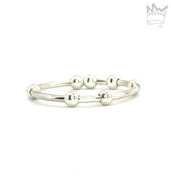 Fidget Ring mit 7 Kugeln