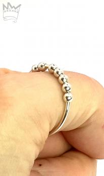Preview: Fidget Ring mit 7 Kugeln