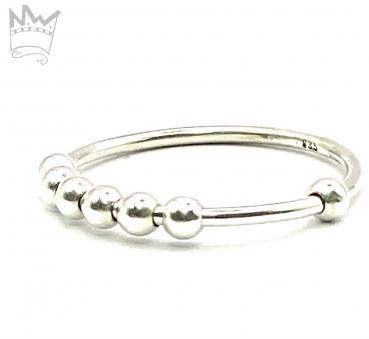 Preview: Fidget Ring mit 7 Kugeln