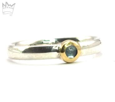 Preview: Zarter Aquamarinring reserviert f. D.H.