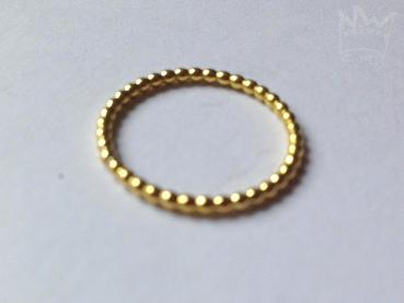 Preview: Kugelring aus Gelbgold