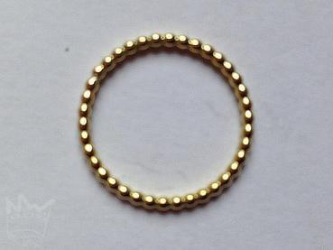 Preview: Kugelring aus Gelbgold