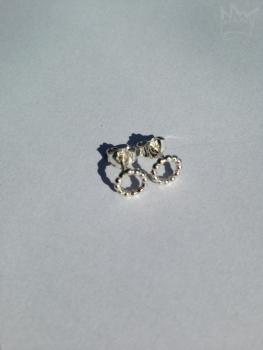 Preview: Ohrstecker rund/Silberkugeln