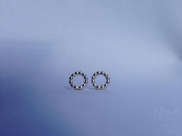 Preview: Ohrstecker rund/Silberkugeln