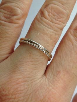 Preview: 2er Set aus Glatt- und Kugelring (1,5 mm)