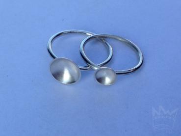 Preview: Ringe mit Siberschale groß/klein