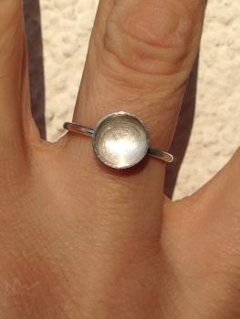 Preview: Ringe mit Siberschale groß auf Finger