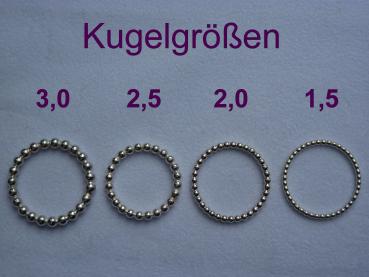 Kugelgrößenvergleich