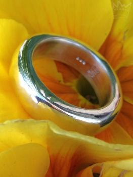 Schlichter, dicker Silberring