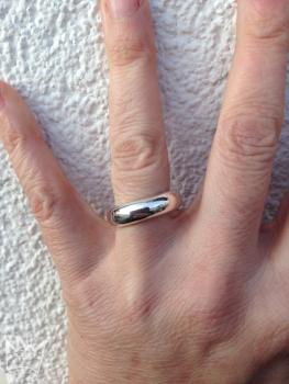 Preview: Schlichter, dicker Silberring