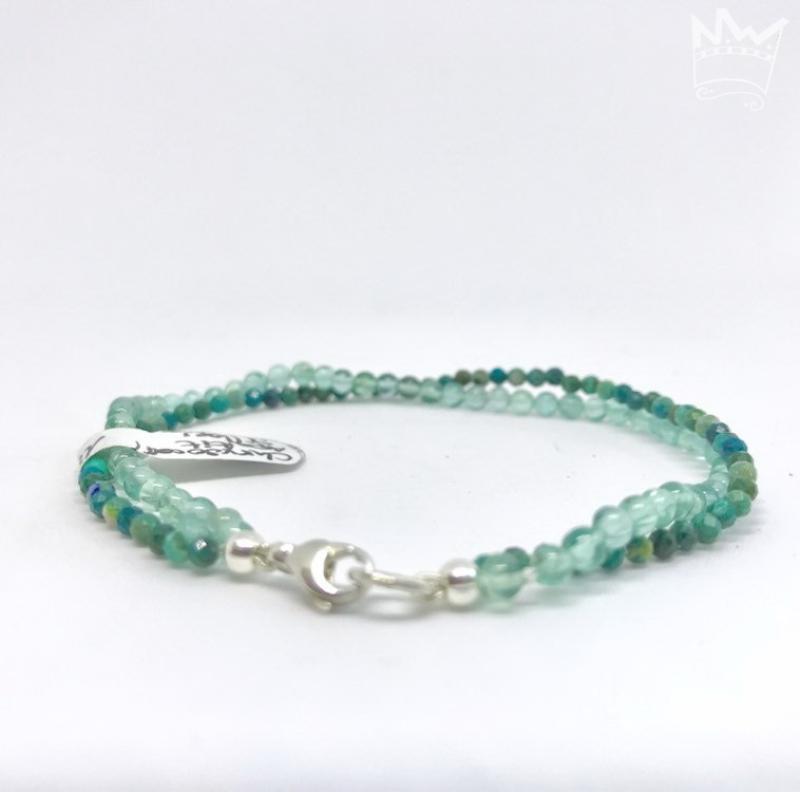 Chrysocoll / Apatit Armband