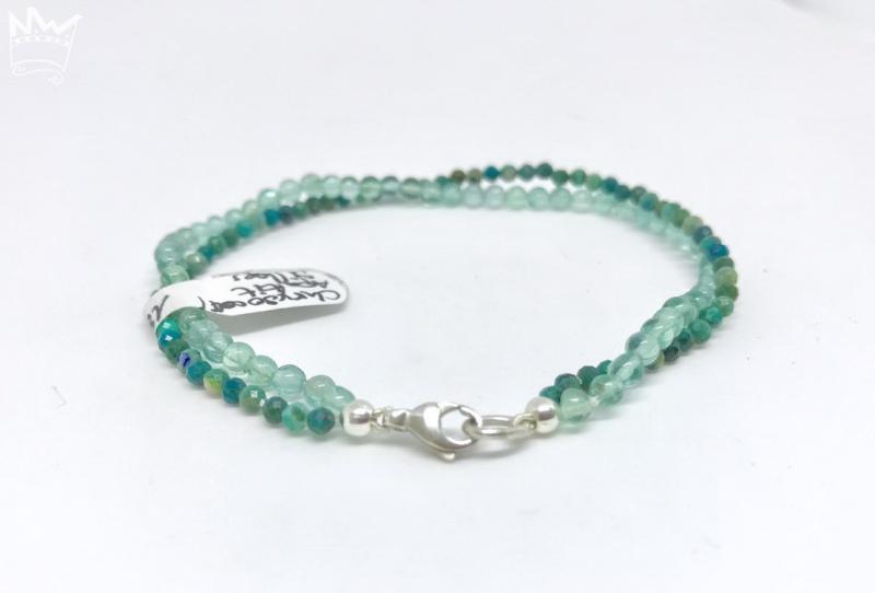 Chrysocoll / Apatit Armband