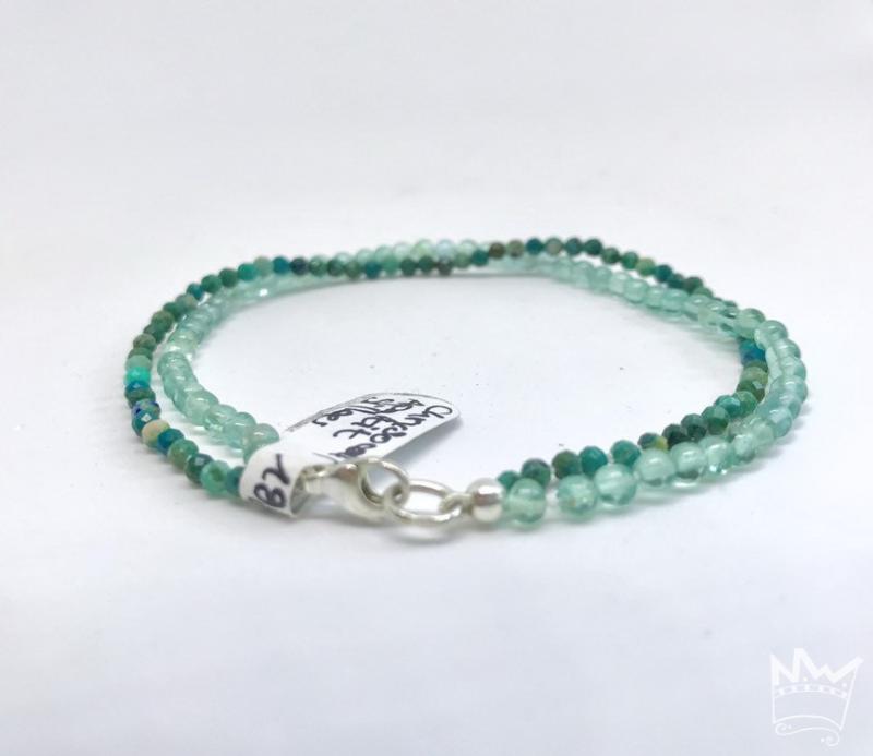 Chrysocoll / Apatit Armband