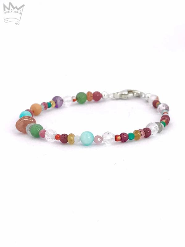 Kunterbuntes Kinder - Edelsteinarmband