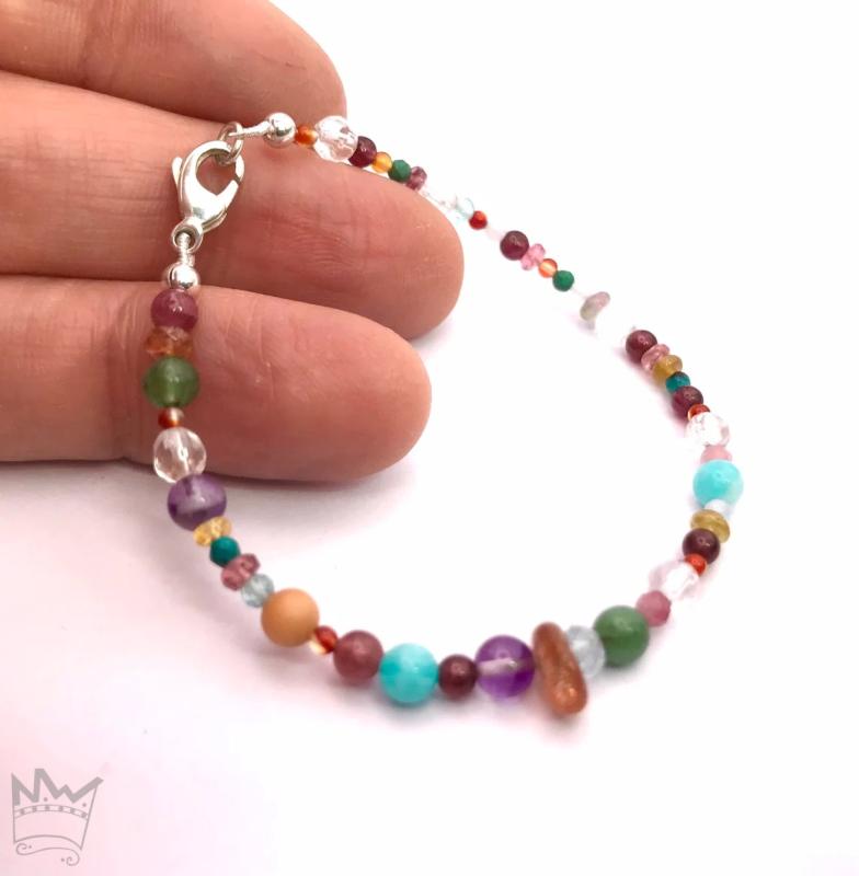 Kunterbuntes Kinder - Edelsteinarmband