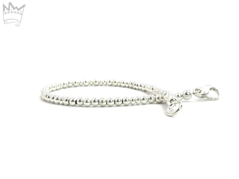 Armband aus Silberperlen und - linsen