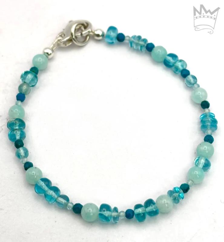Edelsteinarmband in Türkis