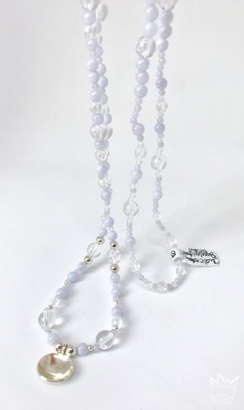 Chalcedon/ Bergkristall Kette