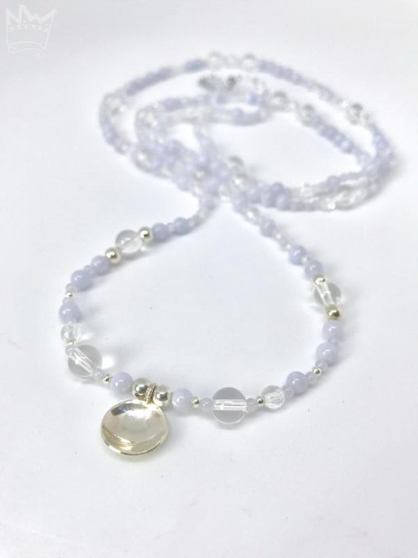 Chalcedon/ Bergkristall Kette