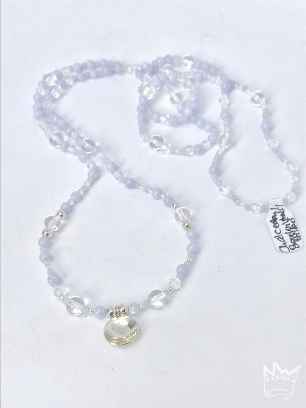 Chalcedon/ Bergkristall Kette
