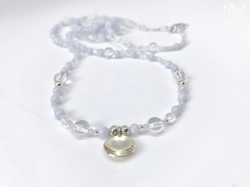 Chalcedon/ Bergkristall Kette