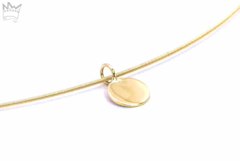 Goldplättchen mit Goldreif