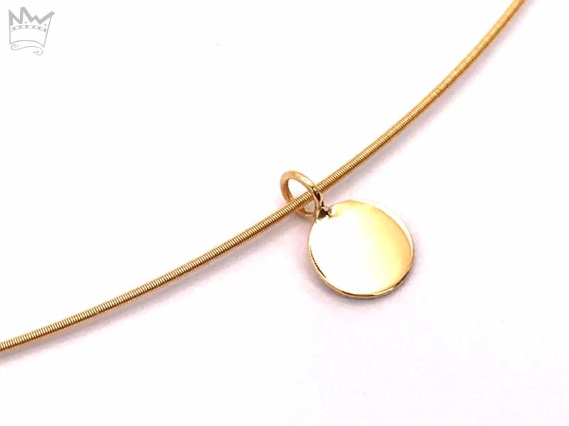 Goldplättchen mit Goldreif