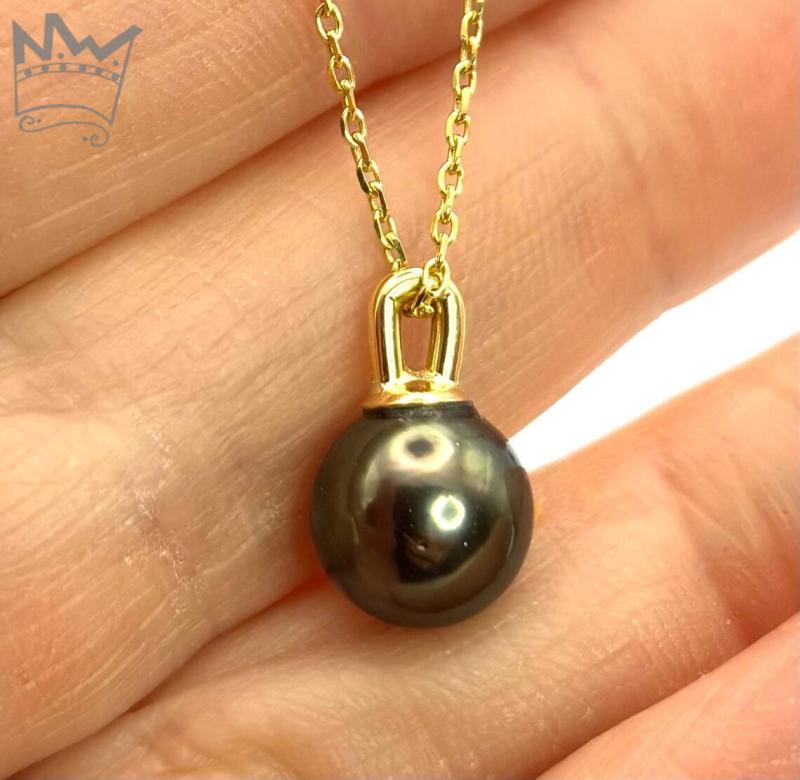 Tahitiperle Anhänger mit Kette