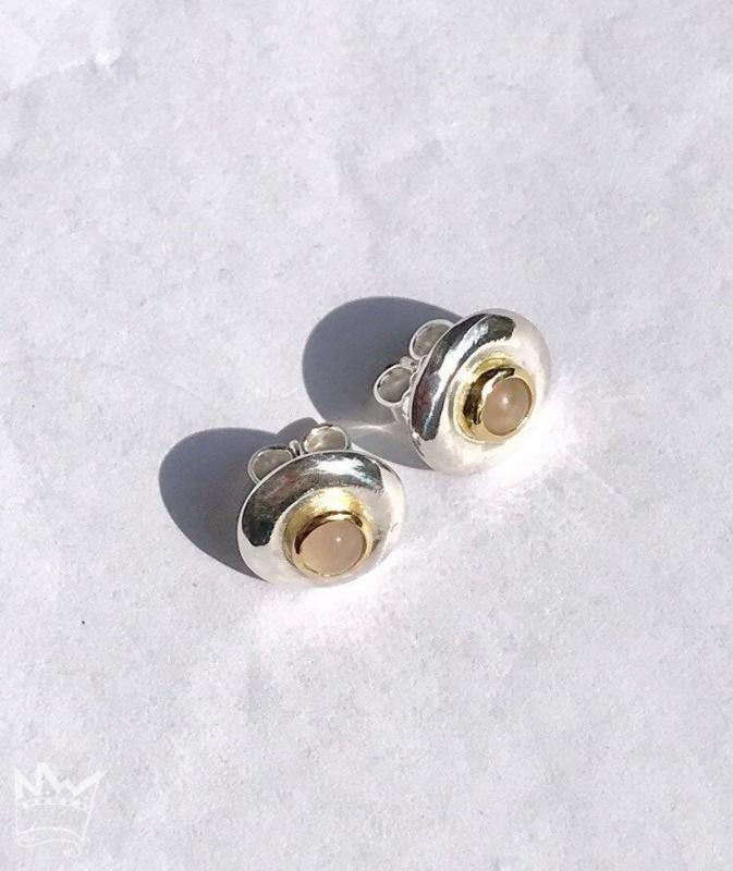 Rosenquarz Ohrstecker