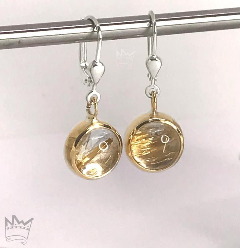 Rutilquarz Ohrhänger