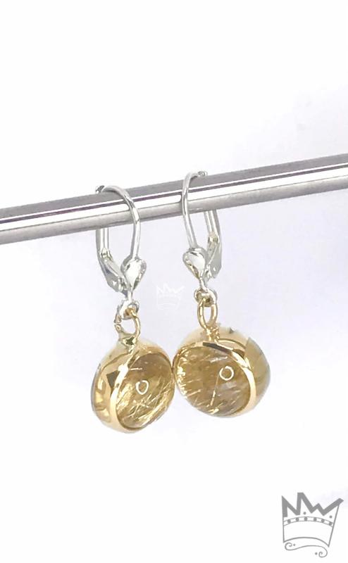 Rutilquarz Ohrhänger