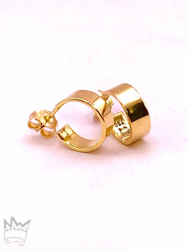 Ohrstecker Creolen aus 18kt Gelbgold