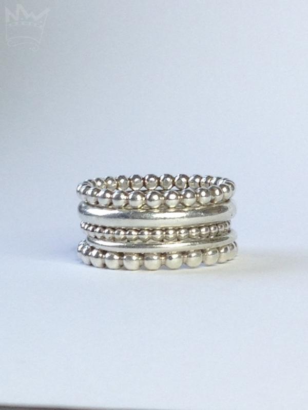 5er Kugel- und Glattringkombination