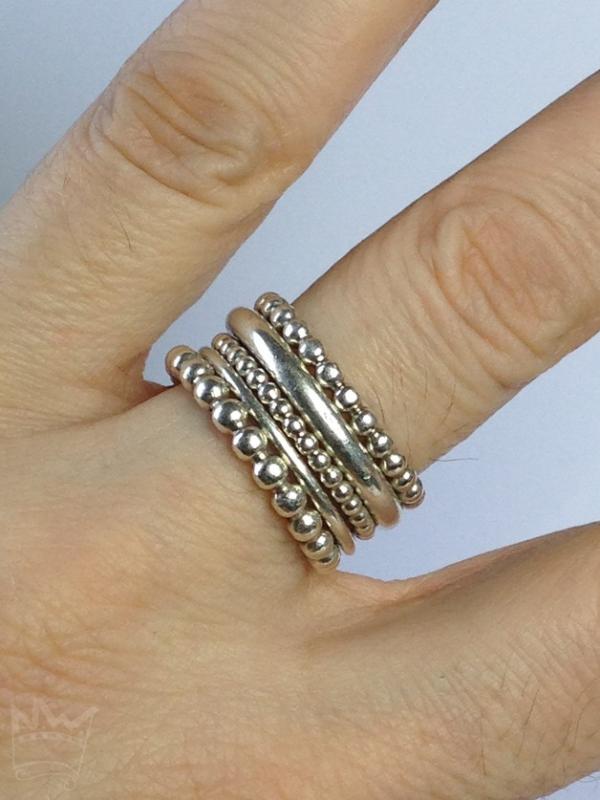 5er Kugel- und Glattringkombination