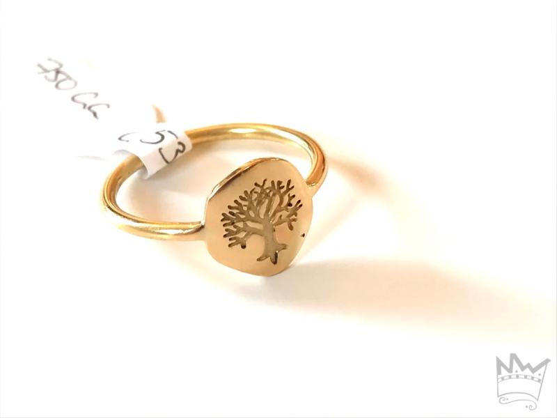 Bäumchen Ring (Gelbgold)