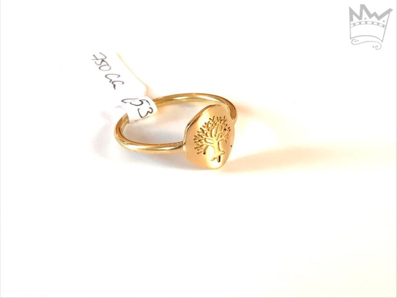 Bäumchen Ring (Gelbgold)