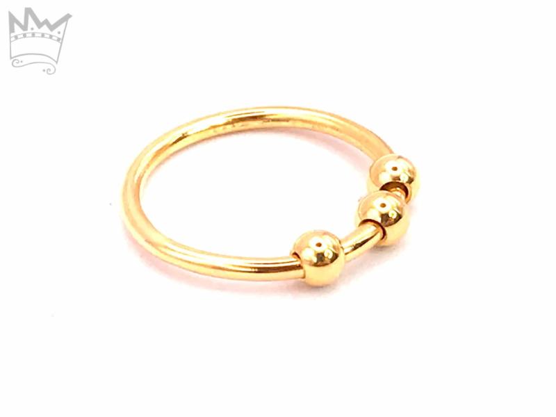 Fidget Ring in 18kt Gelbgold