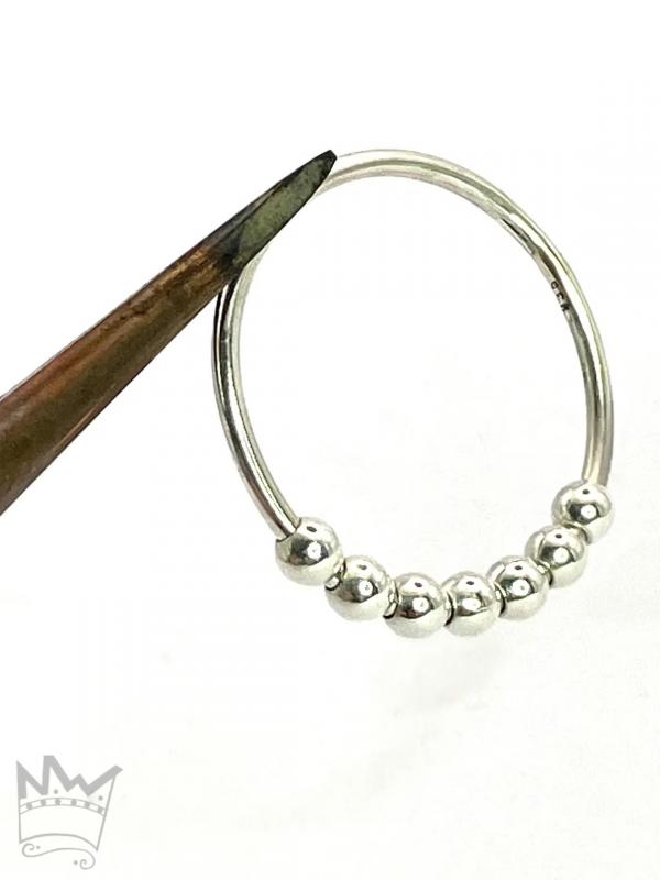 Fidget Ring mit 7 Kugeln