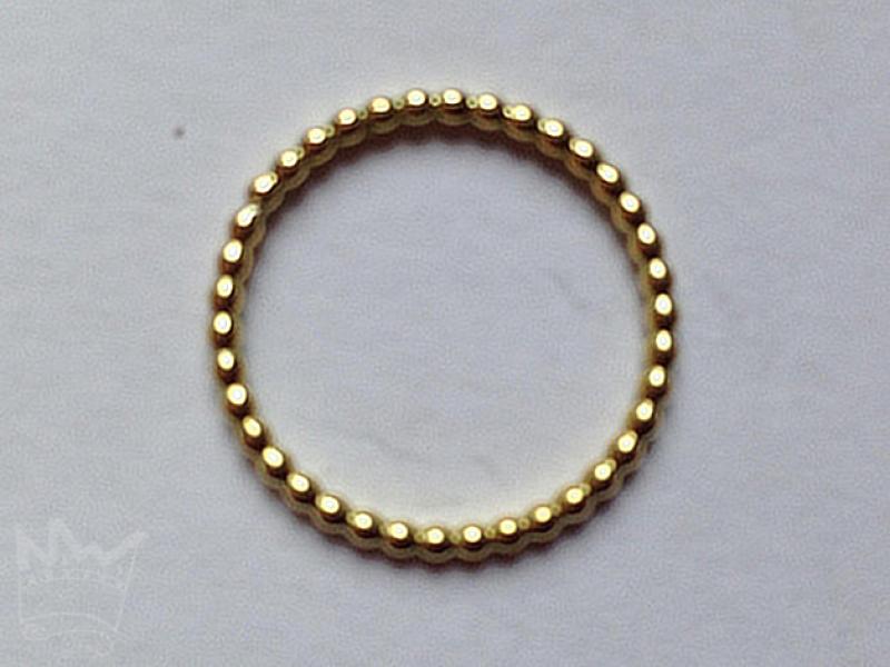 Kugelring aus Gelbgold