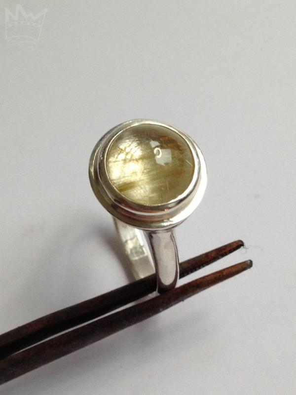 Runder Rutilquarzring