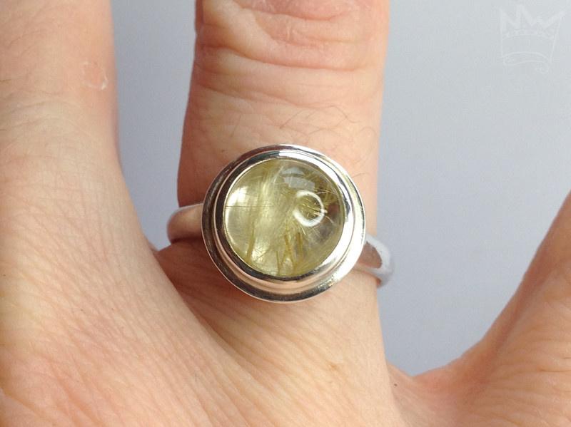 Runder Rutilquarzring